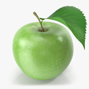 3d model apple green