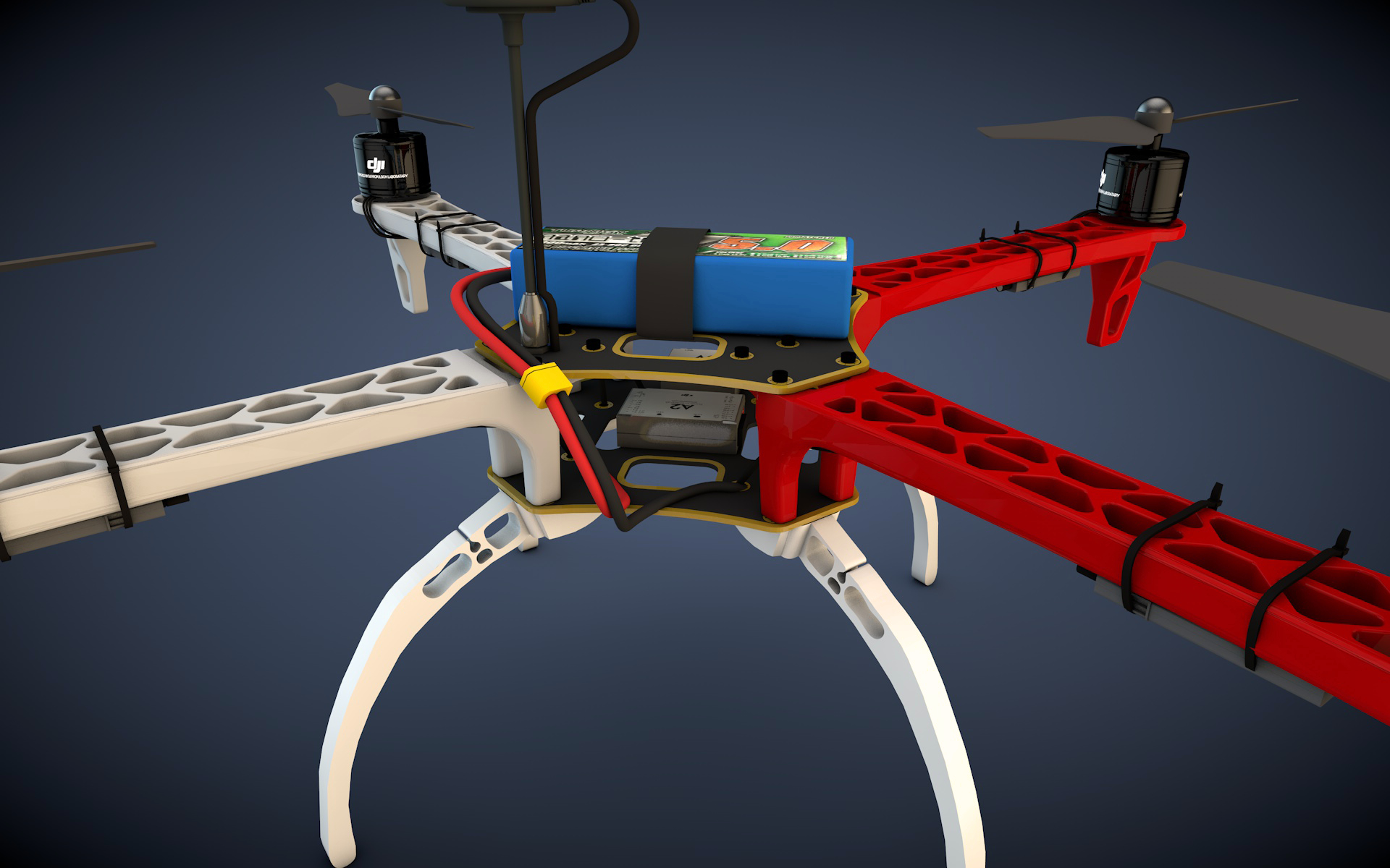 dji f450 3d model