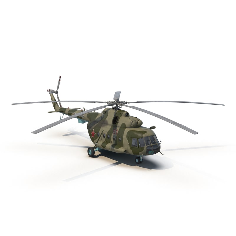 3d mi-8 hip russian millitary