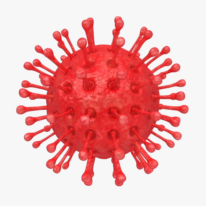 virus 06 red 3d model