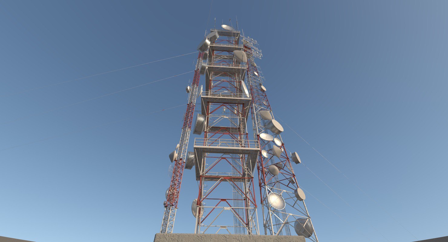 towers antenna 3d model