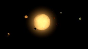 3d model of planets solar