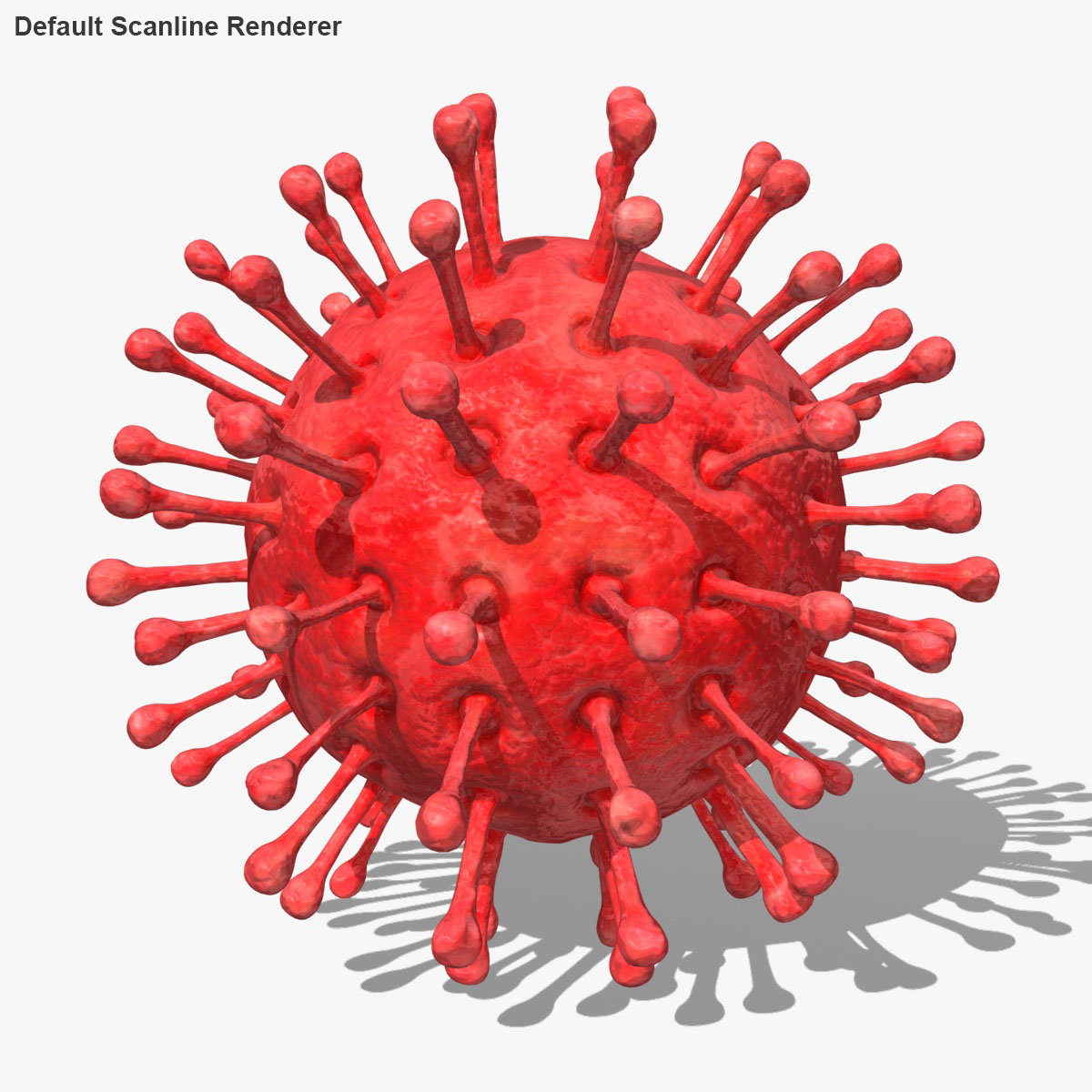 virus 06 red 3d model