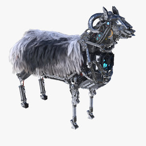 3d model robot sheep