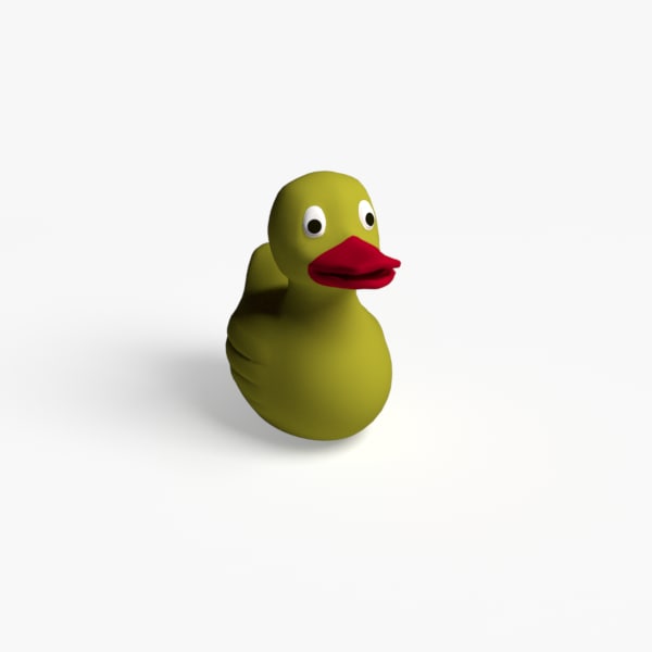 3d rubber ducky