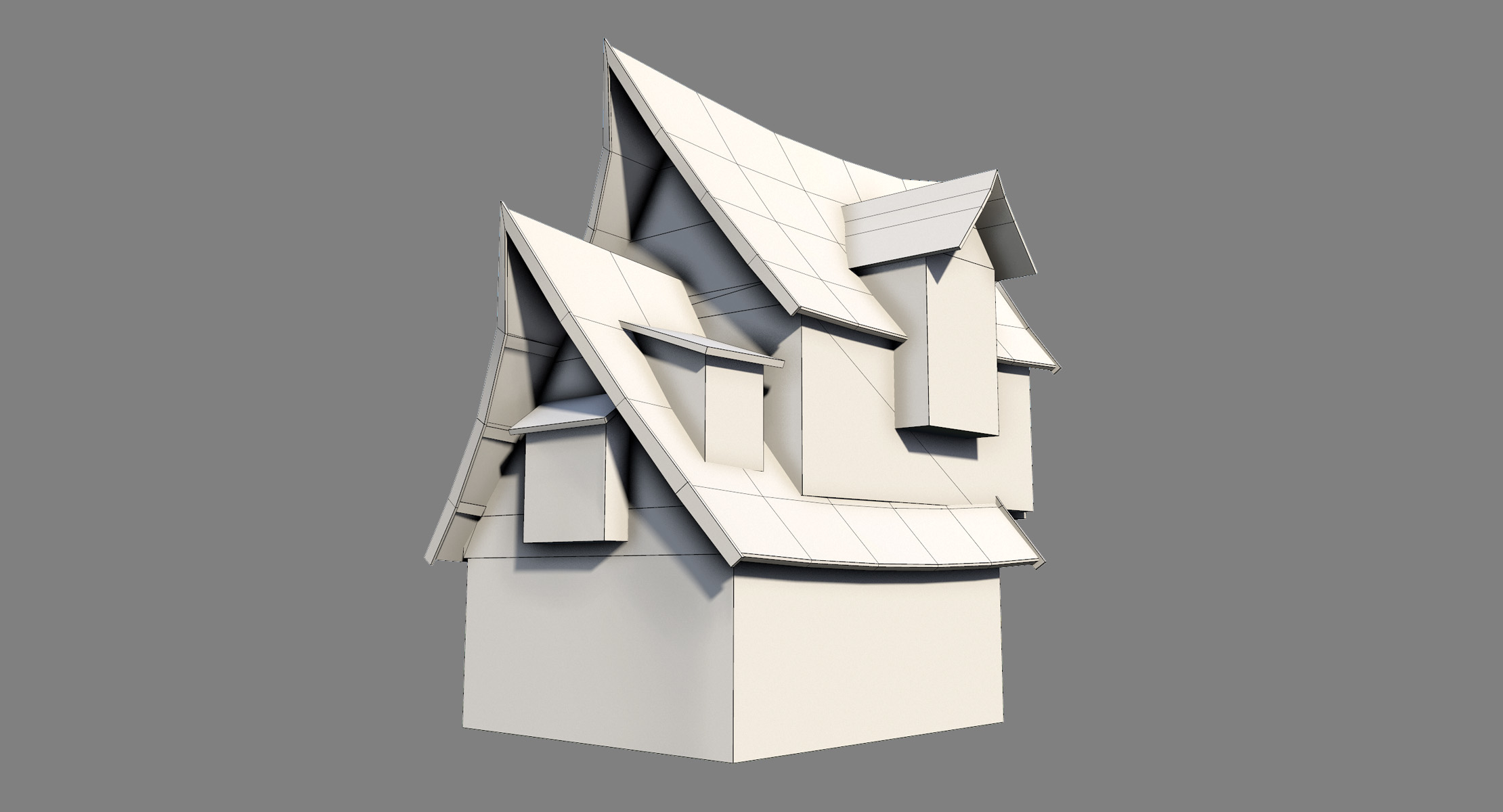 梦幻房子lod设置023d模型