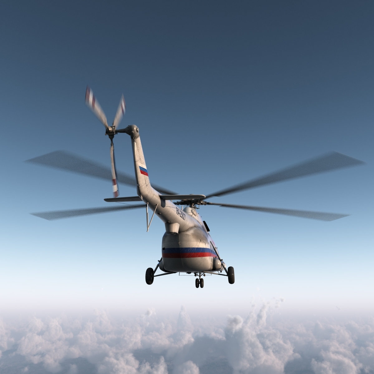 mil mi 8 hip 3d model