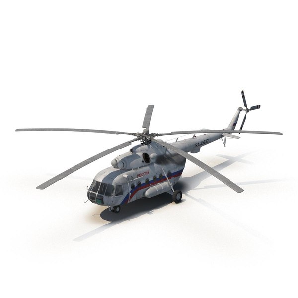 mil mi 8 hip 3d model