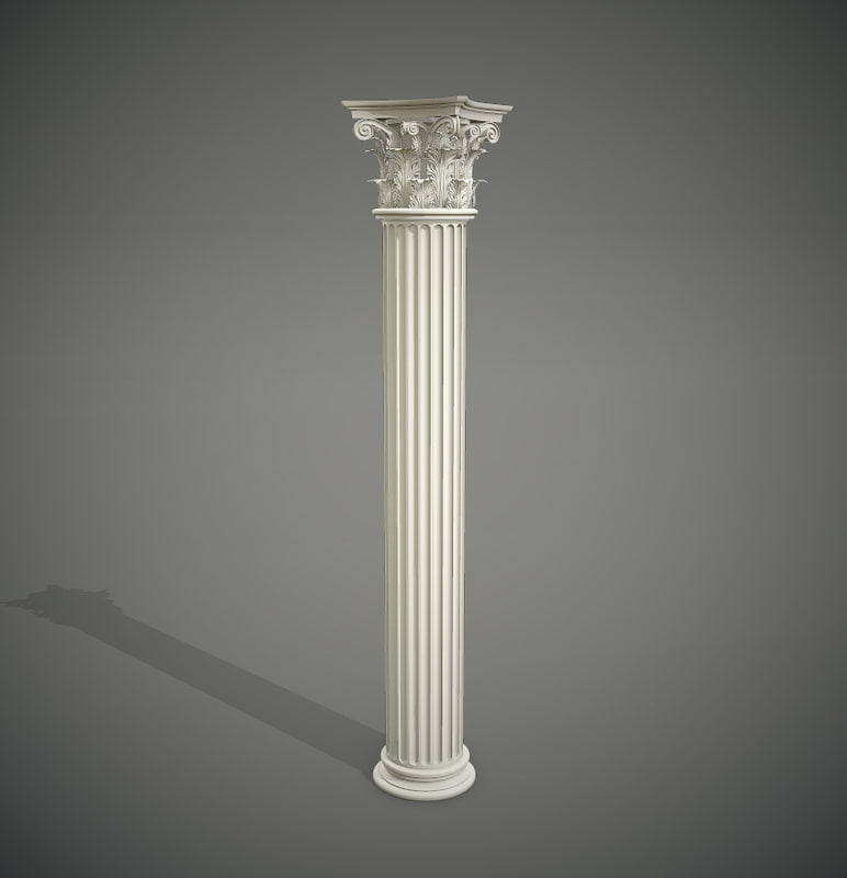 corinthian column 3d model