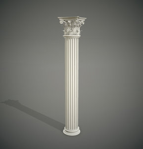 corinthian column 3d model