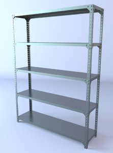 3d model of shelving storage