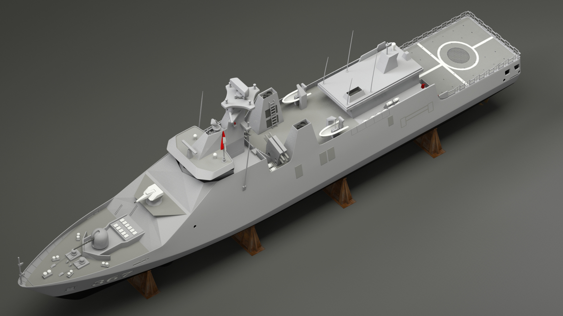 frigate sigma 3d model