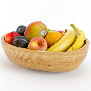 ethnic fruit bowl 3d max