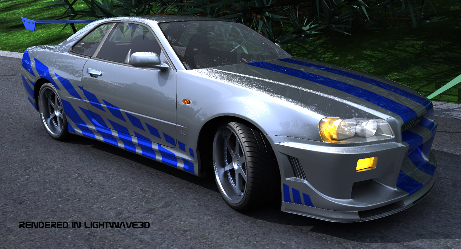 Nissan skyline 3d model