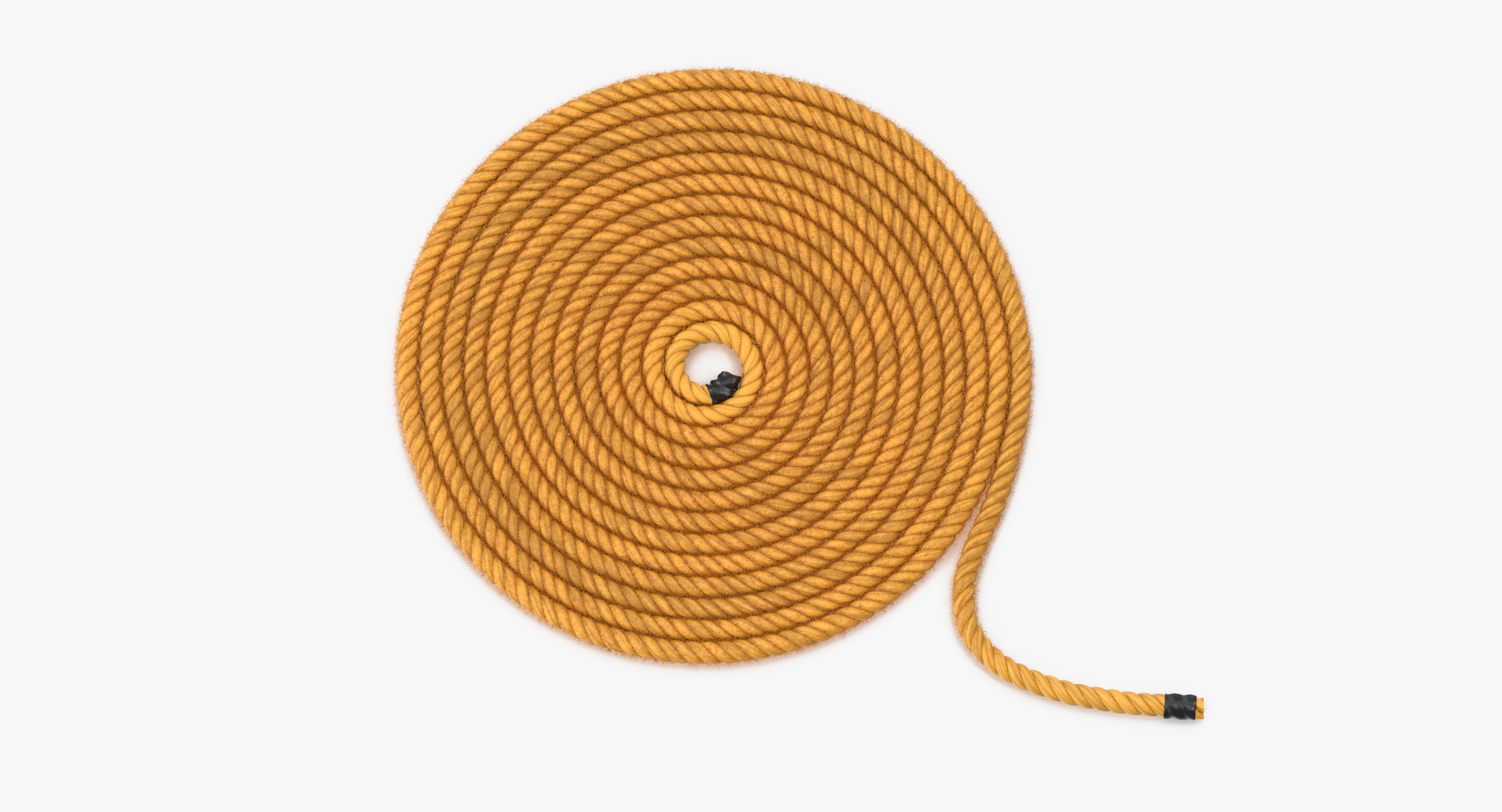 coiled rope 3d model