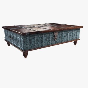 coffee table trunk 3d model