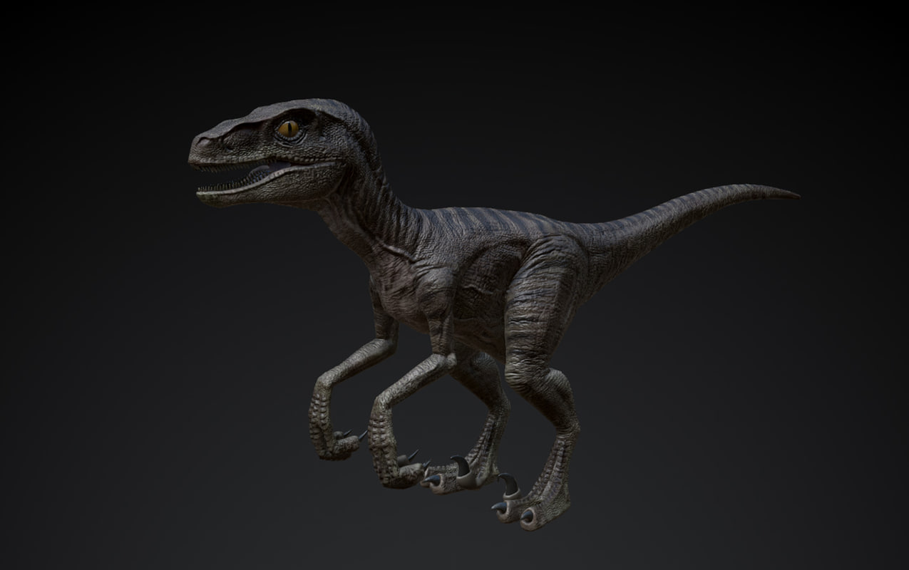 raptor dinosaur 3d