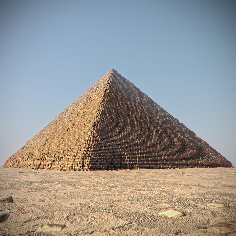 pyramid egypt giza 3d model