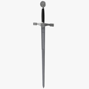 3d model sword excalibur