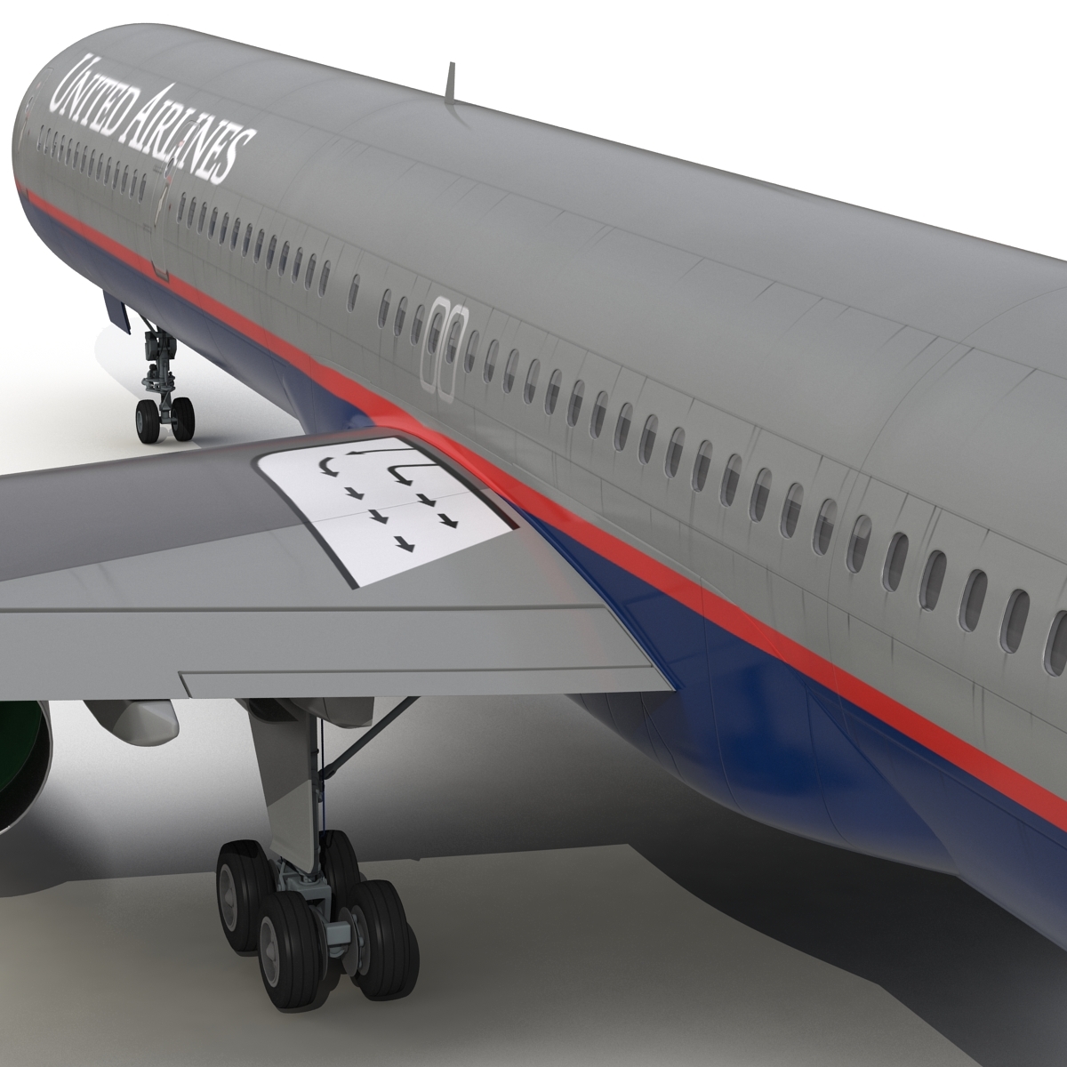 boeing 757-300 united airlines 3d max