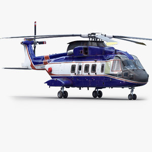 3d agustawestland aw101 helicopter model