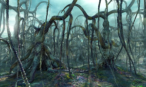 alien forest 3d max