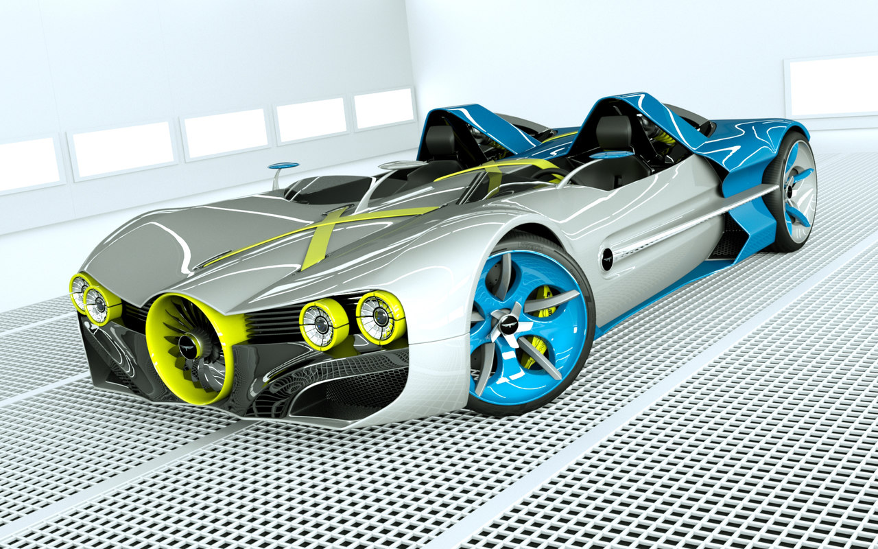  3d  concept  car  model