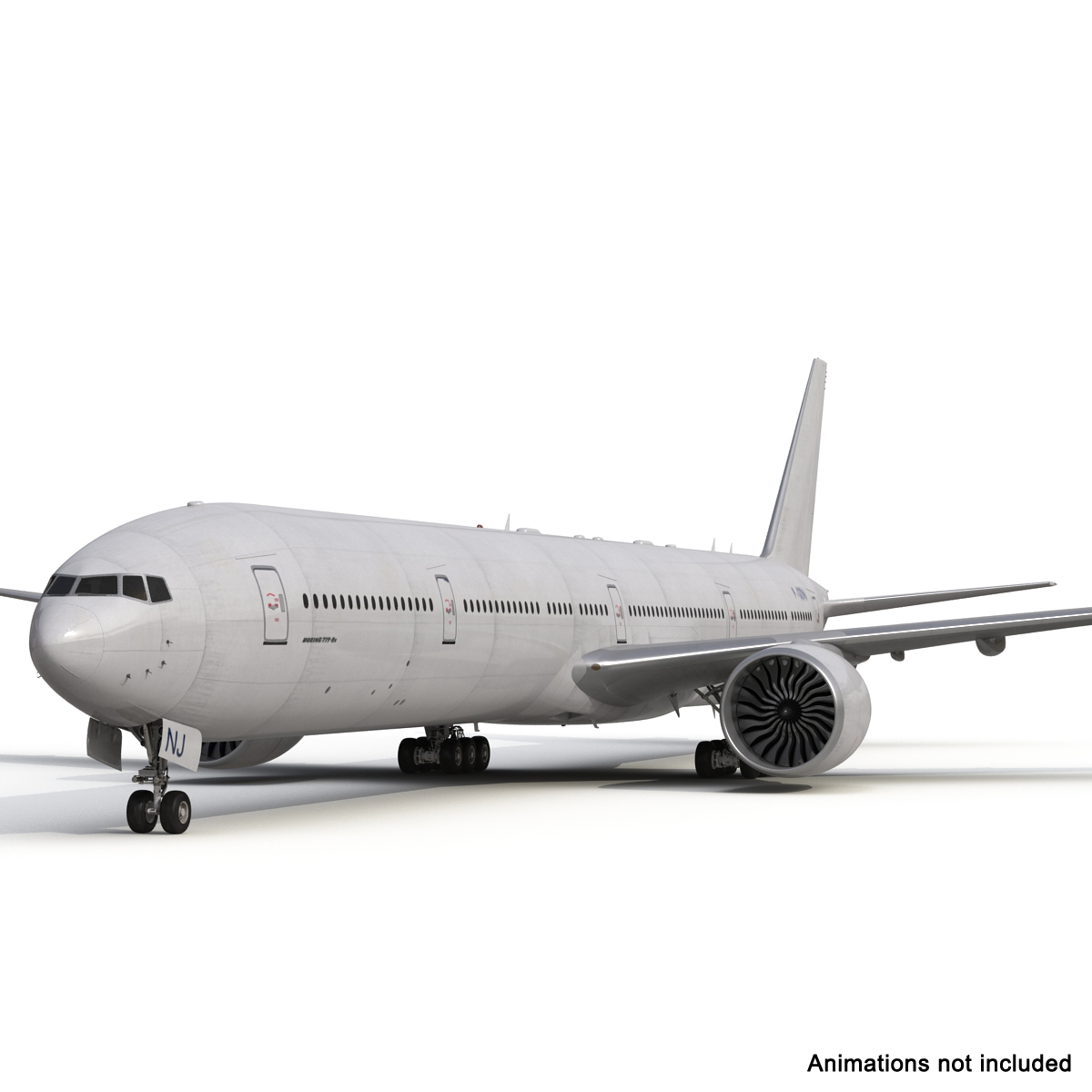3d boeing 777 9x generic model