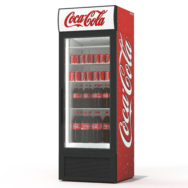 コカコーラ飲料冷蔵庫3dモデル Turbosquid