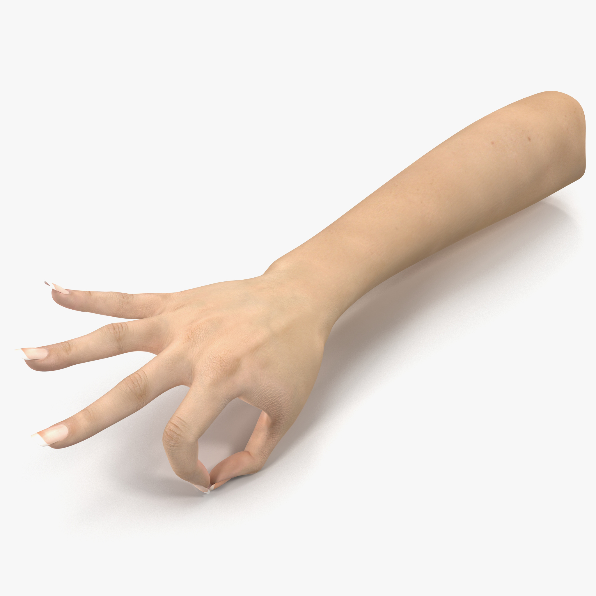 3d female hand 3 pose model