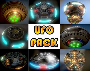 ufo pack 3d model