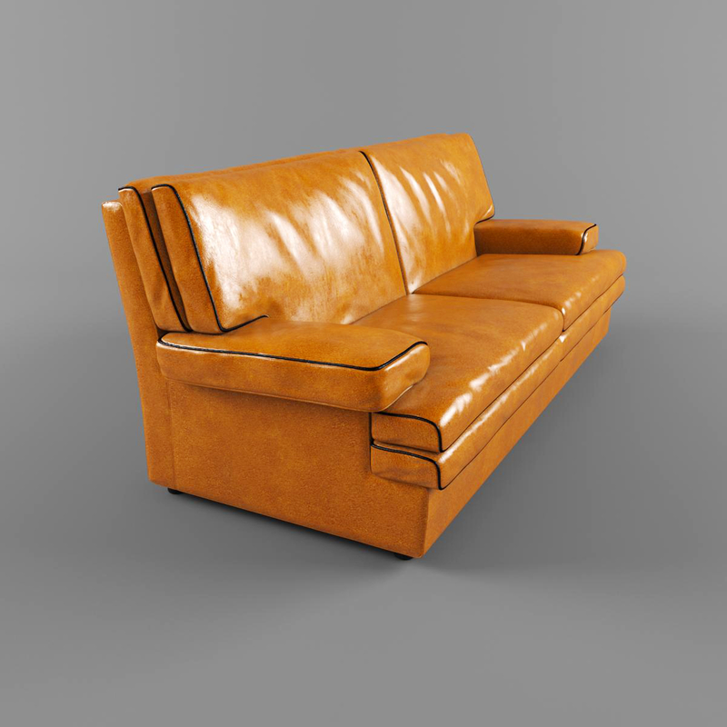 modern buffalo leather sofa obj