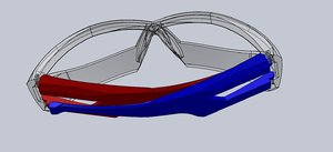 protection goggles sports 3d model