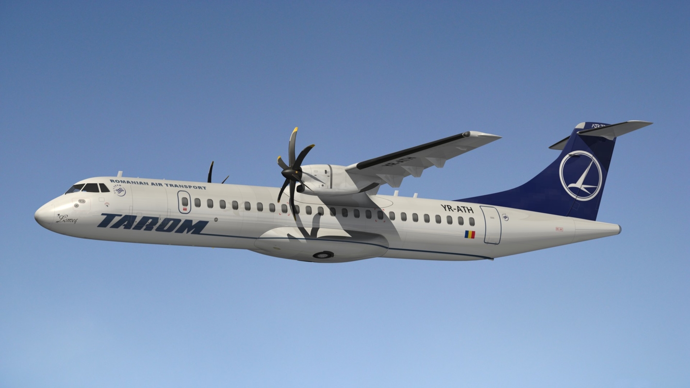 3d model atr 72 tarom