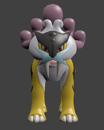 Pokemon 243 Raikou 3d Model