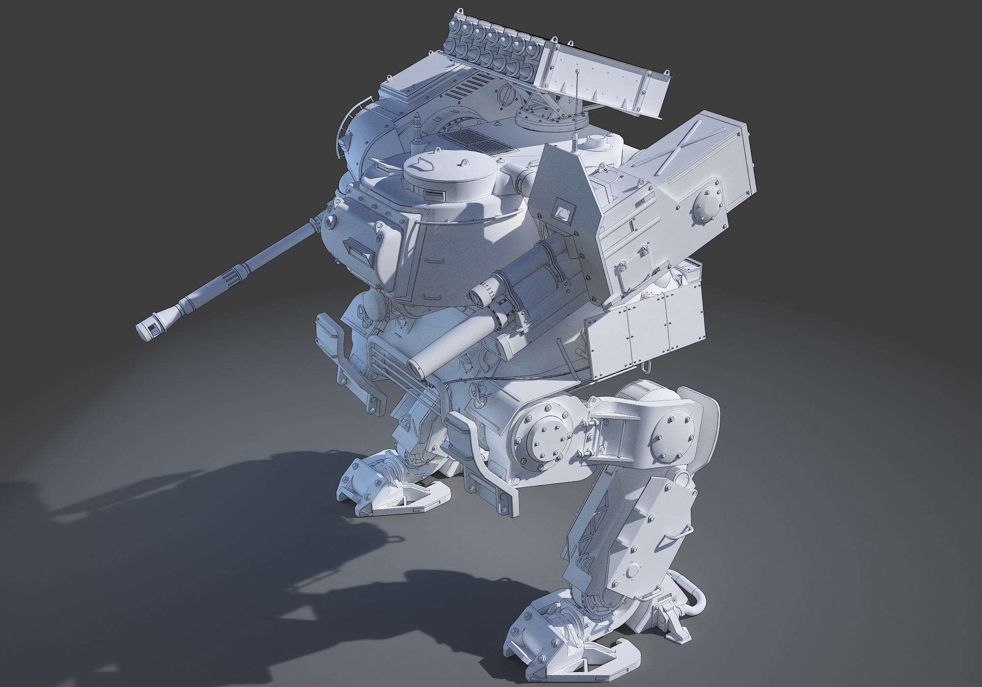 Usa Mech Tank 3d Model