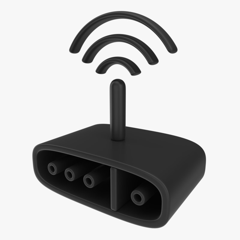 Icon Modem 3d Model 