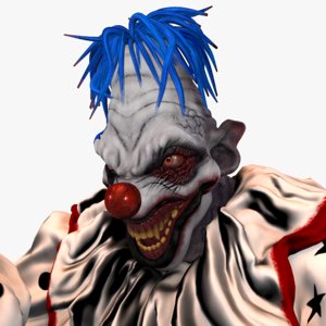killer clown 3d model