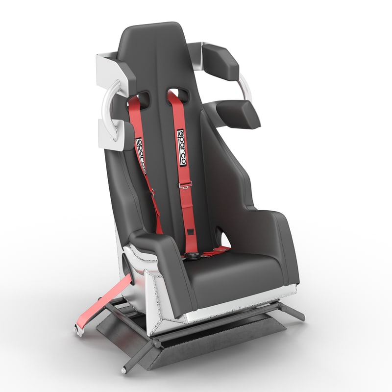 racing car seat 3d model