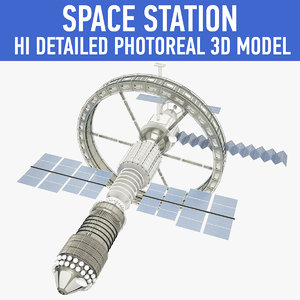 space station 3d model