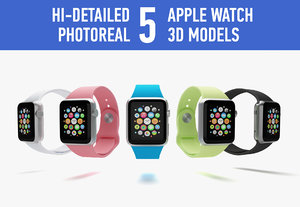 3d apple watch model