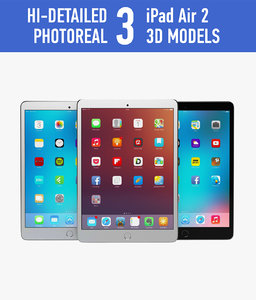 apple ipad air 2 3d model