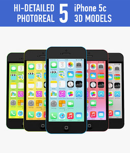 3d model apple iphone 5c