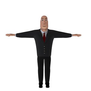 dxf character business man