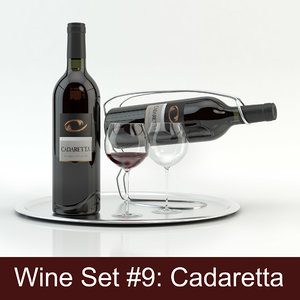 alcohol set 9: cadaretta 3d max