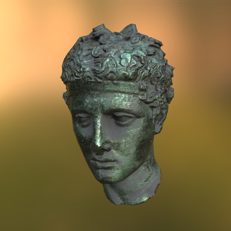 3d model ancient greek roman statue