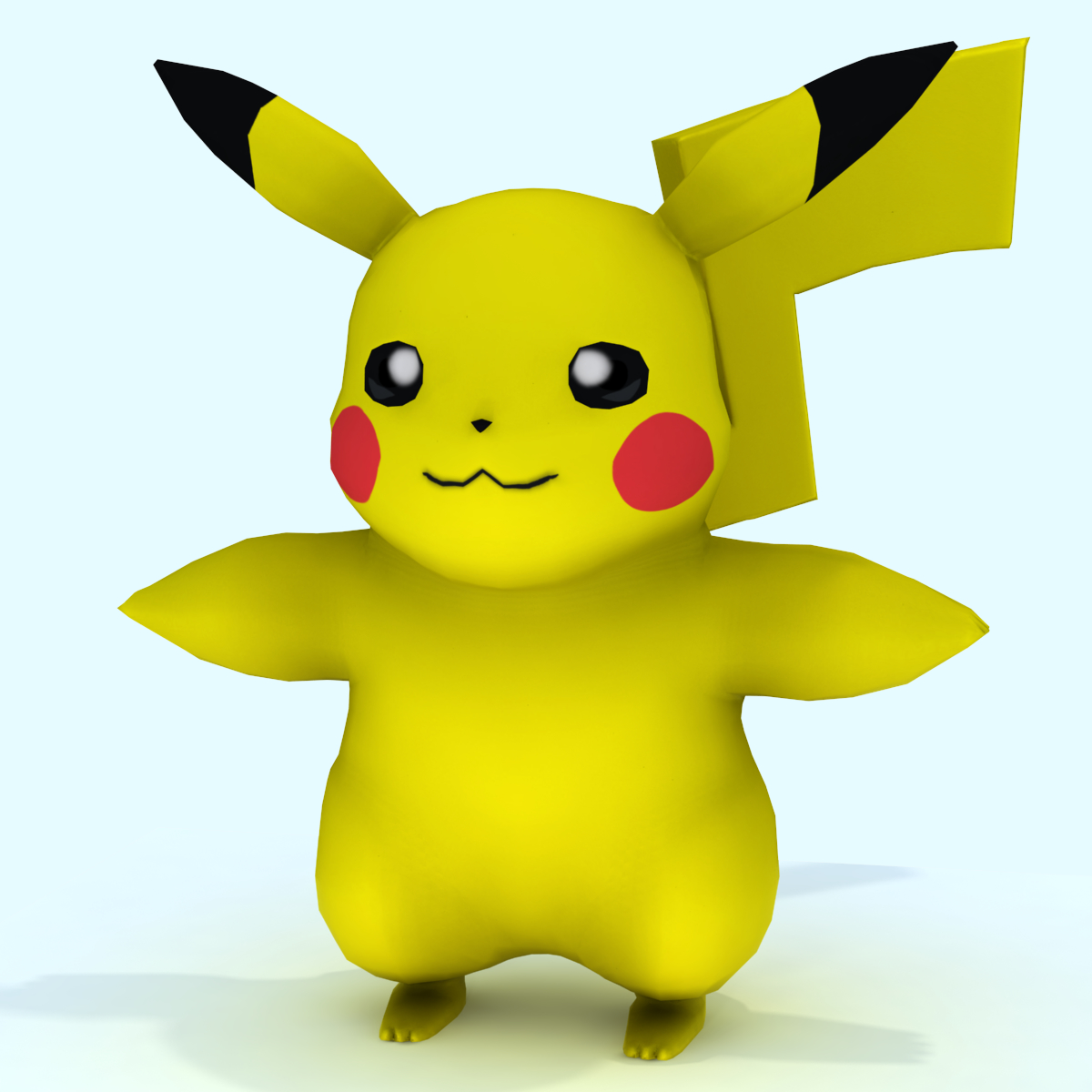 Low Poly Pikachu Pokemon