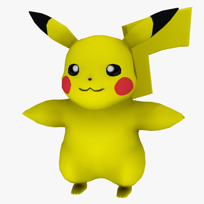 3d pikachu games happy model