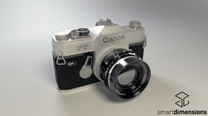 canon camera ft ql 3d model