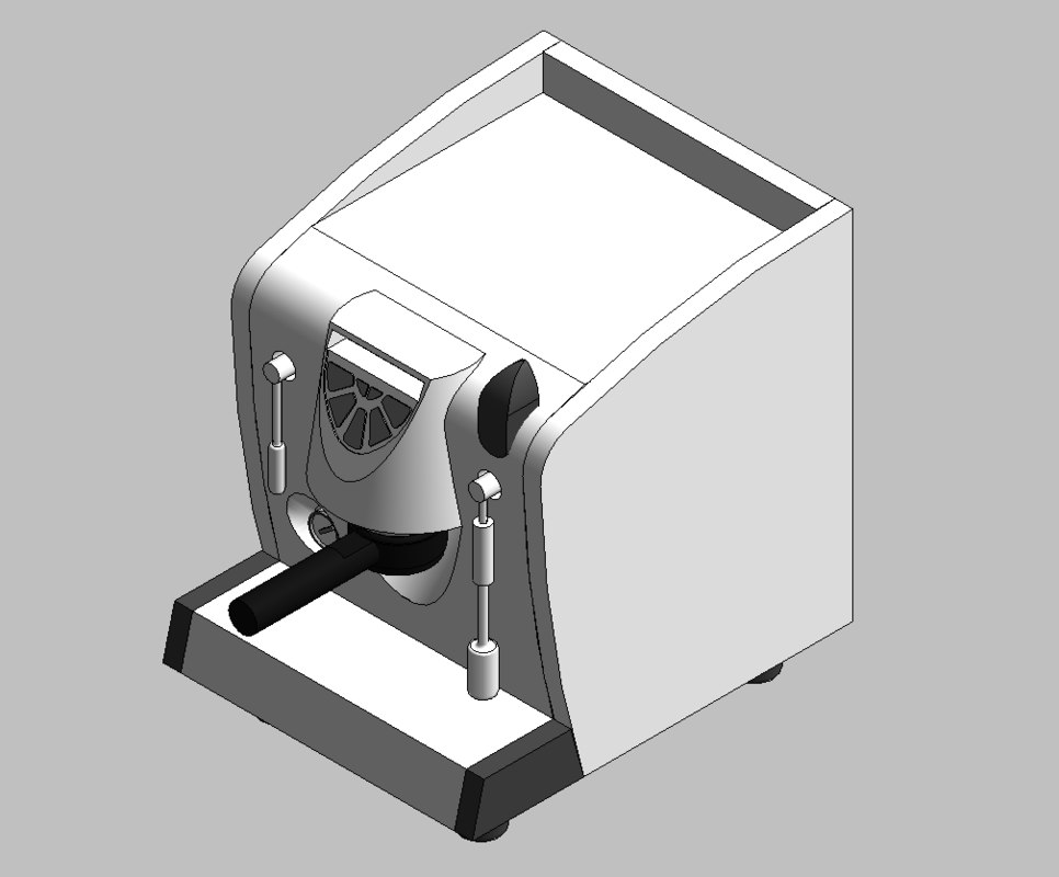 Building Revit Family Espresso Coffee Coffemaker